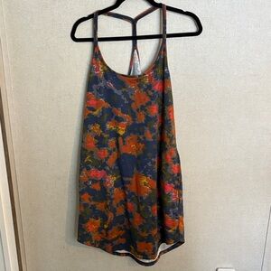 VENUS Blue and Orange Tie Dye Patterned Tank Mini Dress NWOT